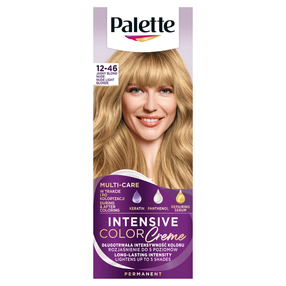 Palette Intensive Color Creme Cream Hair Dye 12-46 (BW12) Light Blonde Nude