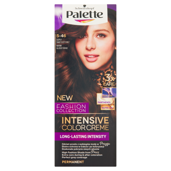Palette Intensive Color Creme Farba do włosów ciepły świetlisty beż 5-46