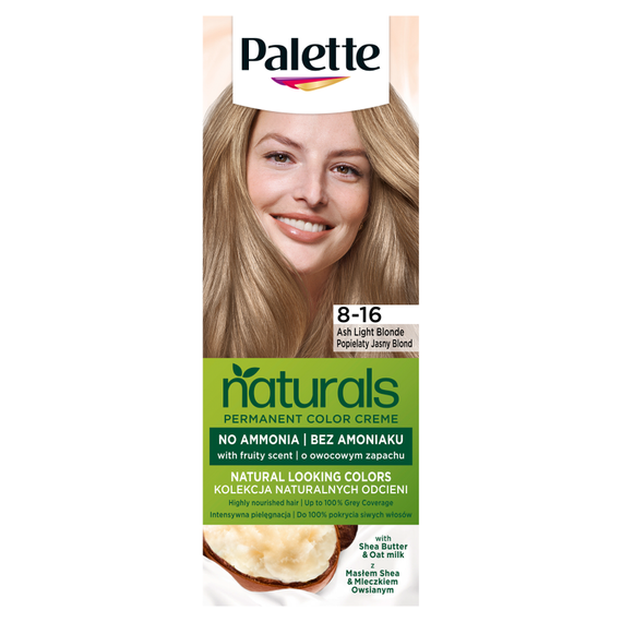 Palette Permanent Naturals Color Creme Hair Dye 8-16 Ash Light Blonde