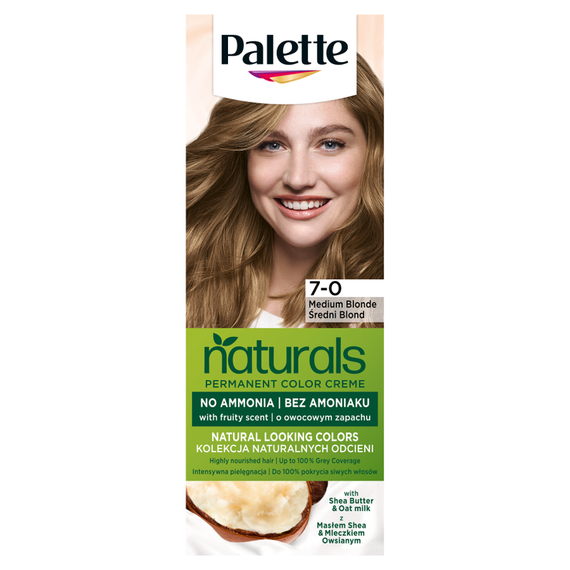 Palette Permanent Naturals Color Creme Permanent hair dye 400 7-0 medium blonde