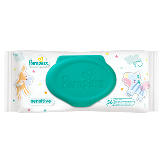 Pampers Sensitive wipes for babies 56 pieces