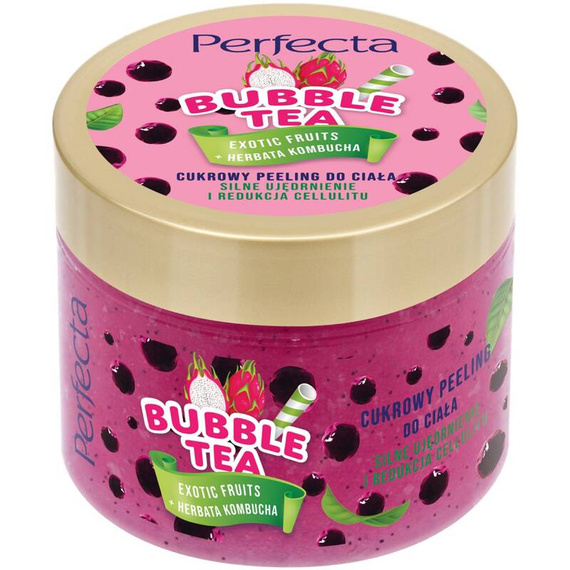 Perfecta Bubble Tea Cukrowy peeling do ciała Exotic Fruits 300 ml