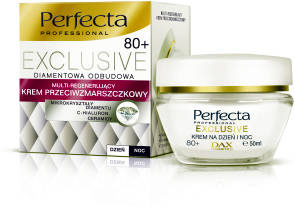 Perfecta Exclusive 80+ multi-regenerujący krem silnie przeciwzmarszczkowy na dzień i na noc 50ml