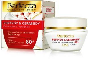 Perfecta Peptydy & Ceramidy 80+ krem do twarzy silna redukcja zmarszczek i regeneracja na dzień i na noc 50 ml