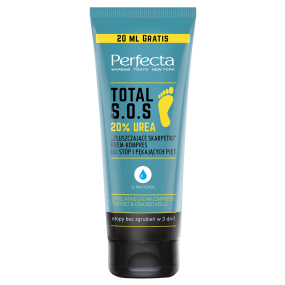 Perfecta Total S.O.S "Exfoliating Socks" Cream-Compress for feet and cracked heels 120ml