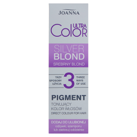 Pigment tonujący kolor włosów Joanna Ultra Color  srebrny blond 100 g