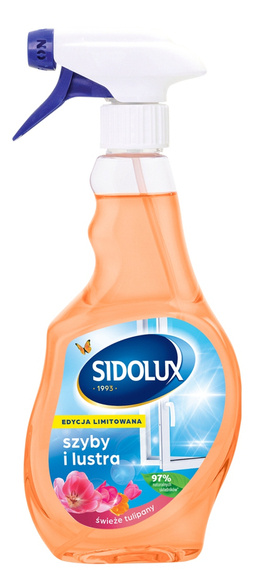 Płyn do mycia szyb i luster SIDOLUX Świeże tulipany 500 ml