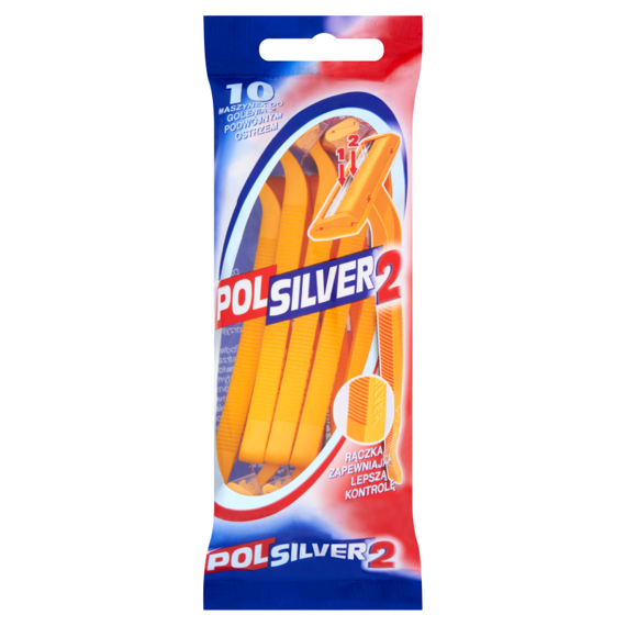 Polsilver 2 razors with double blade 10 pieces