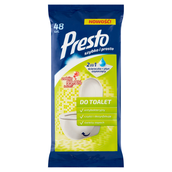 Presto Wet wipes for toilets 48 pieces