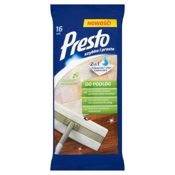 Presto moistened wipes for cleaning floors 16 pieces