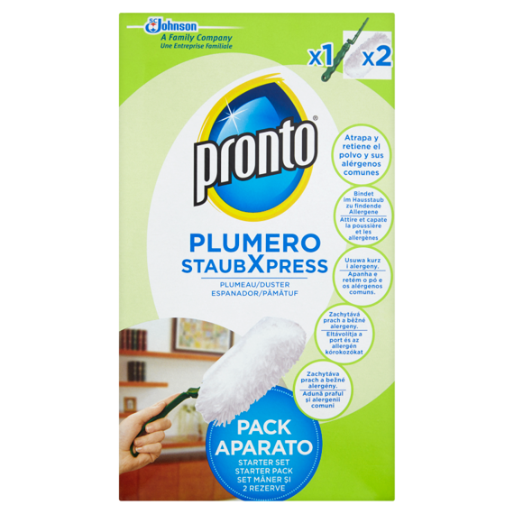 Pronto Duster Starter Pack handle and removable tip cleaning 2 pieces