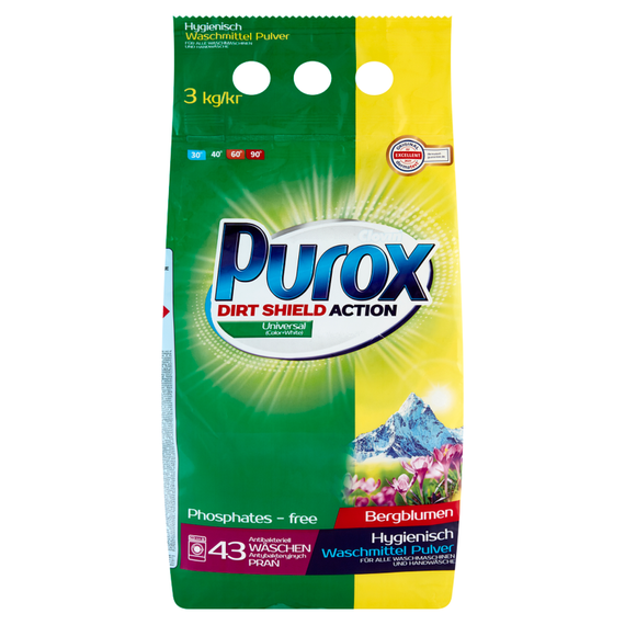 Purox Universal washing powder 3 kg (43 washes)