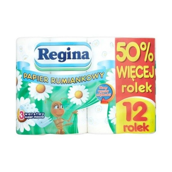 Regina Toilet paper Camomile 3 layers of 12 rolls