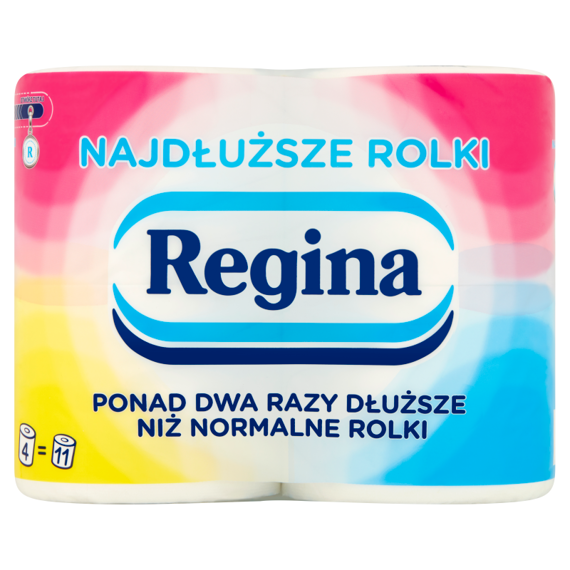 Regina longest double-layer rolls of toilet paper 4 rolls