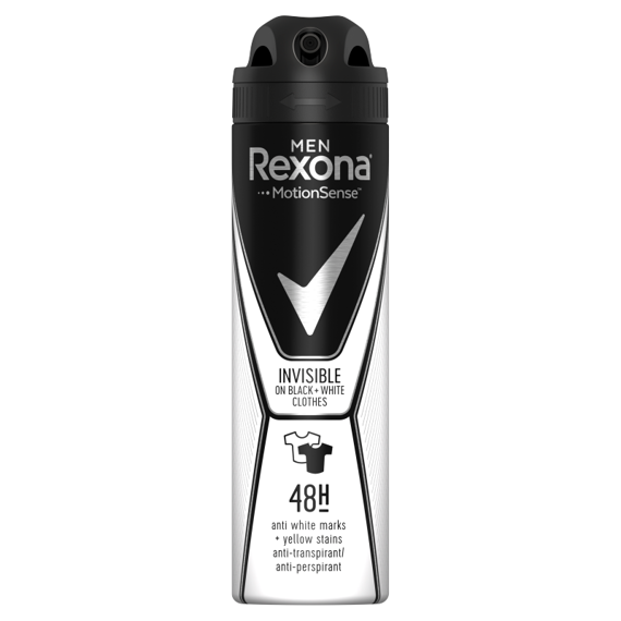 Rexona Invisible Men Black + White antiperspirant spray 150ml