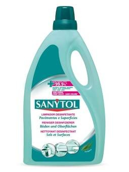 Sanytol Eucalyptus Liquid intended for cleaning and disinfecting various types of surfaces 5 l