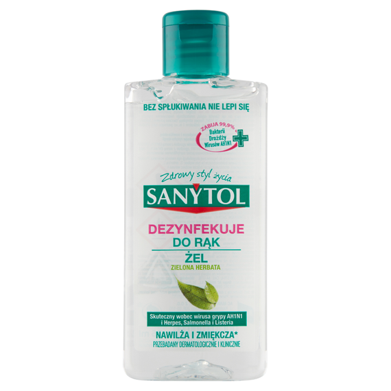 Sanytol Hand Disinfection Gel Green Tea 75 ml