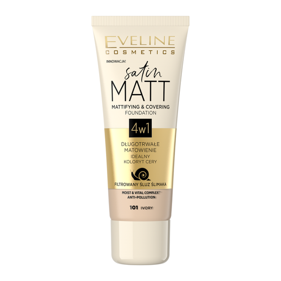 Satin Matt Mattifying and covering foundation 01