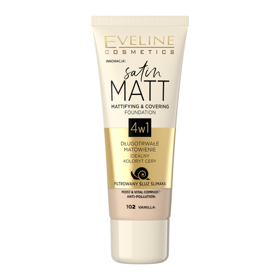 Satin Matt Mattifying and covering foundation 02