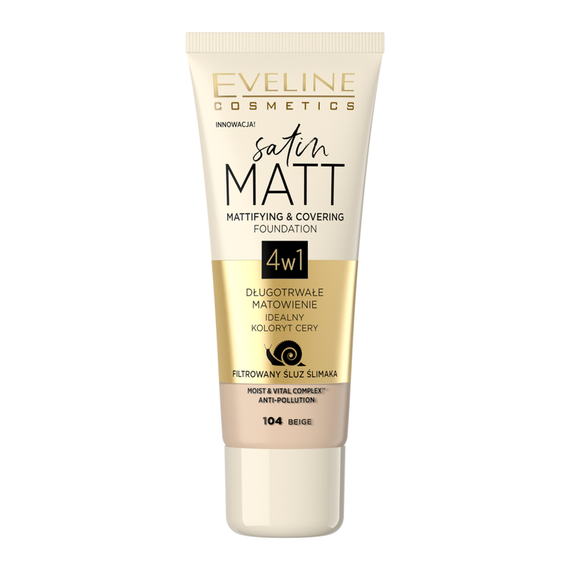 Satin Matt Mattifying and covering foundation 04