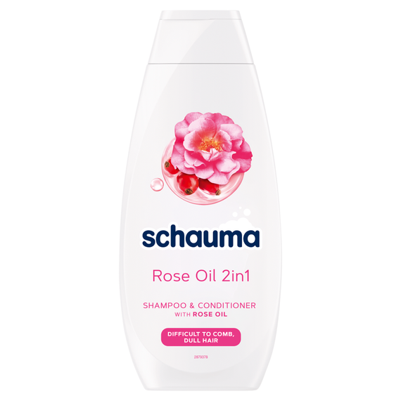 Schauma Rose Oil 2in1 Shampoo and Conditioner for Tangled and Dull Hair 400 ml