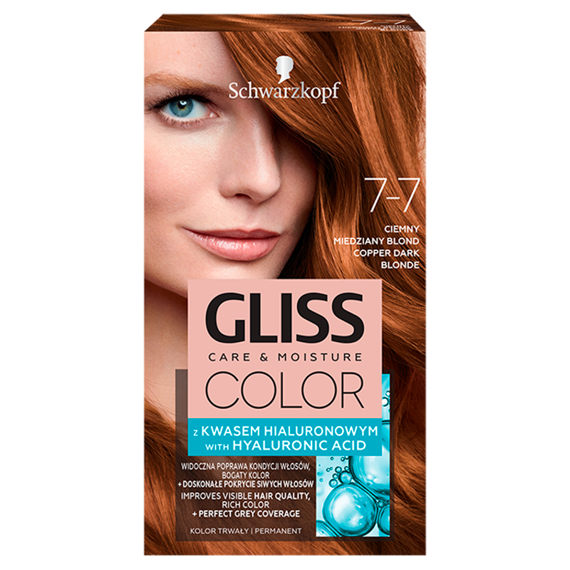 Schwarzkopf Gliss Color 7-7 Dark Copper Blonde 