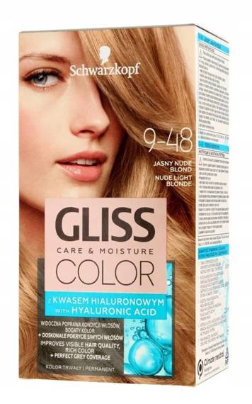 Schwarzkopf Gliss Color Care & Moisture Hair Dye 9-48 Light Nude Blonde