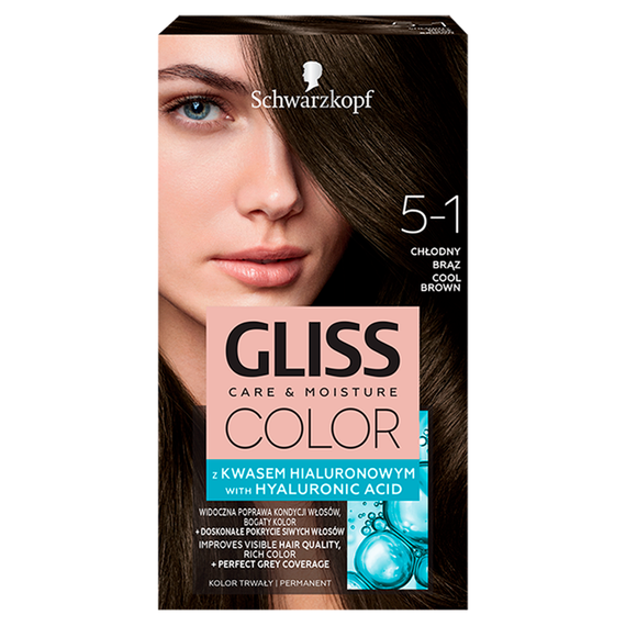 Schwarzkopf Gliss Color Hair Dye Cool Brown 5-1