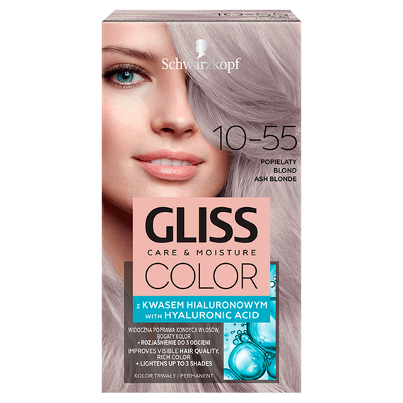 Schwarzkopf Gliss Color Hair dye ash blonde 10-55