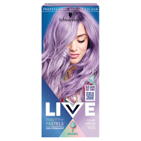 Schwarzkopf Live Ultra Brights Pretty Pastels Hair Dye Lilac Crush L120