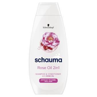 Schwarzkopf Schauma Rose Oil 2in1 szampon i odżywka do włosów splątanych i matowych ułatwiająca rozczesywanie 400ml