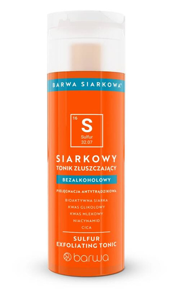 Siarkowy Tonik Złuszczający bezalkoholowy Barwa Siarkowa 200 ml