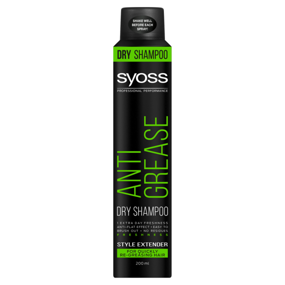 Syoss Anti Grease Dry Shampoo for Oily Hair 200 ml