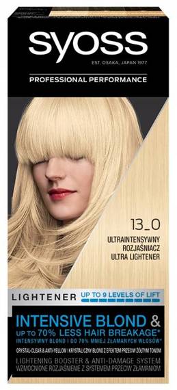 Syoss Farba do włosów Permanent Coloration 13-0 Ultra intensywny rozjaśniacz