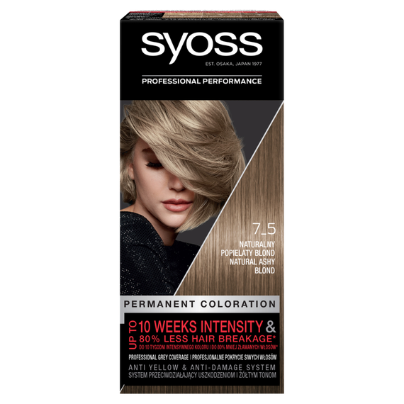 Syoss Hair dye natural ash blonde 7-5