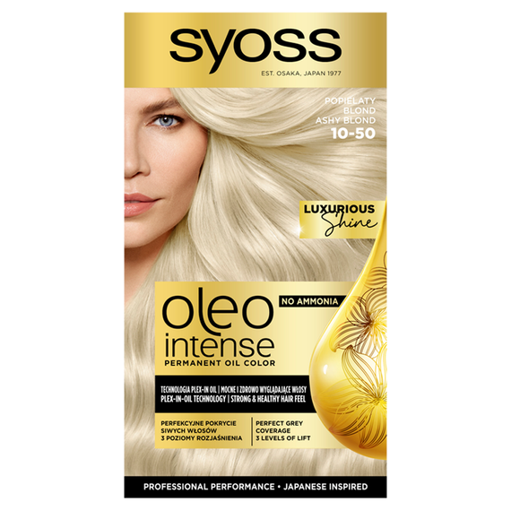 Syoss Oleo Intense Hair Dye 10-50 Ash Blonde