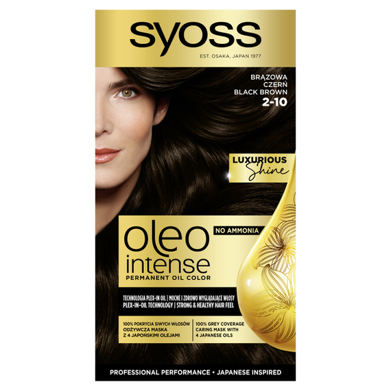 Syoss Oleo Intense Hair Dye 2-10 Brown Black