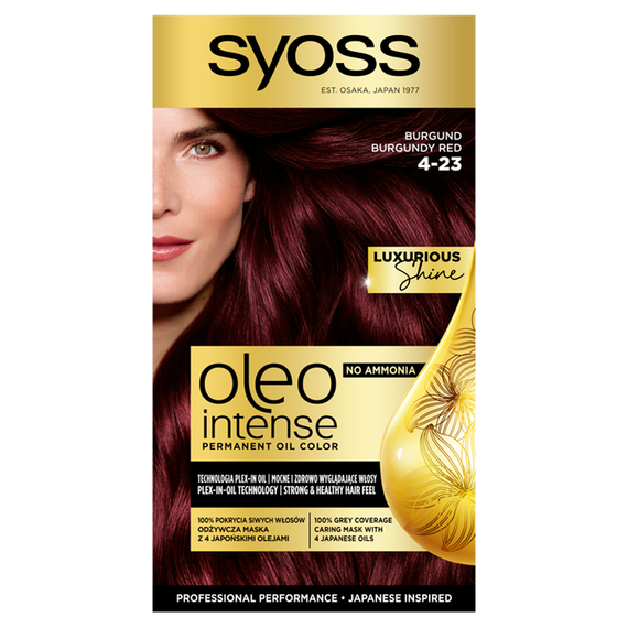 Syoss Oleo Intense Hair Dye 4-23 Burgundy Red