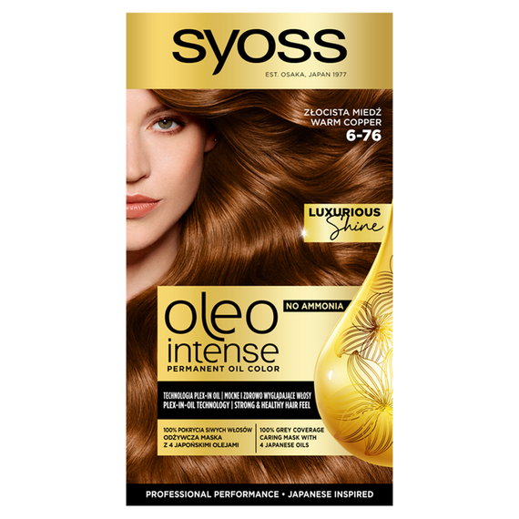 Syoss Oleo Intense Hair Dye 6-76 Golden Copper