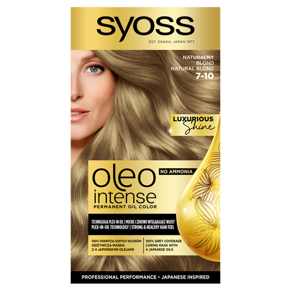 Syoss Oleo Intense Hair Dye 7-10 Natural Blonde