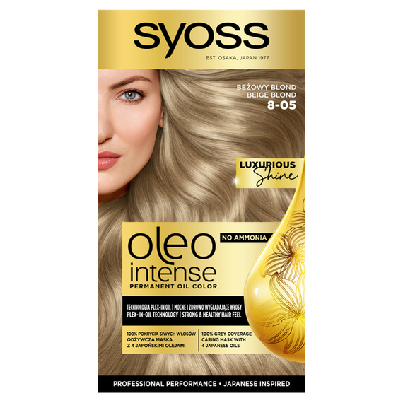 Syoss Oleo Intense Hair Dye 8-05 Beige Blonde