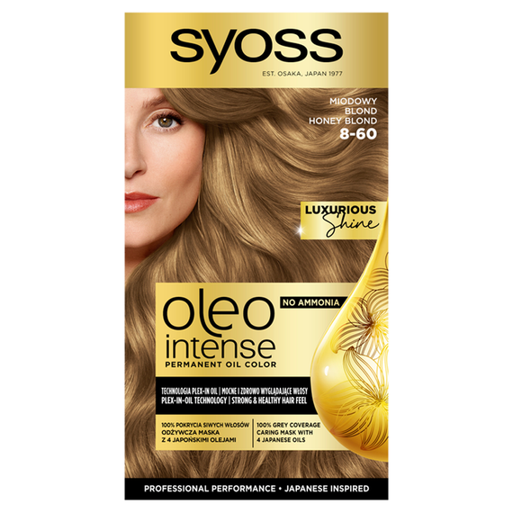 Syoss Oleo Intense Hair Dye 8-60 Honey Blonde