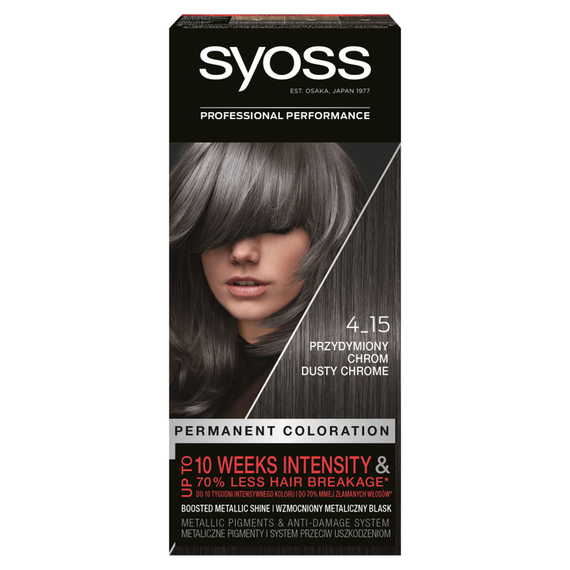 Syoss Permanent Coloration Permanent hair dye 4-15 smoked chrome