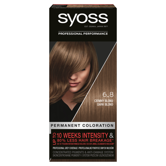 Syoss Permanent Coloration Permanent hair dye 6-8 dark blond