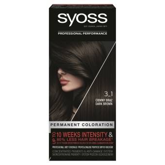 Syoss Permanent Coloration farba do włosów 3_1 Ciemny Brąz / Dark Brown