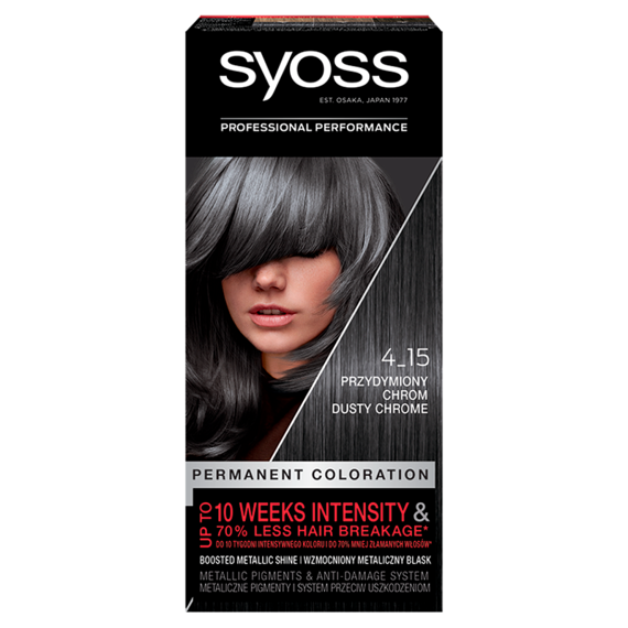 Syoss Permanent Colouring Hair dye 4-15 smoky chrome
