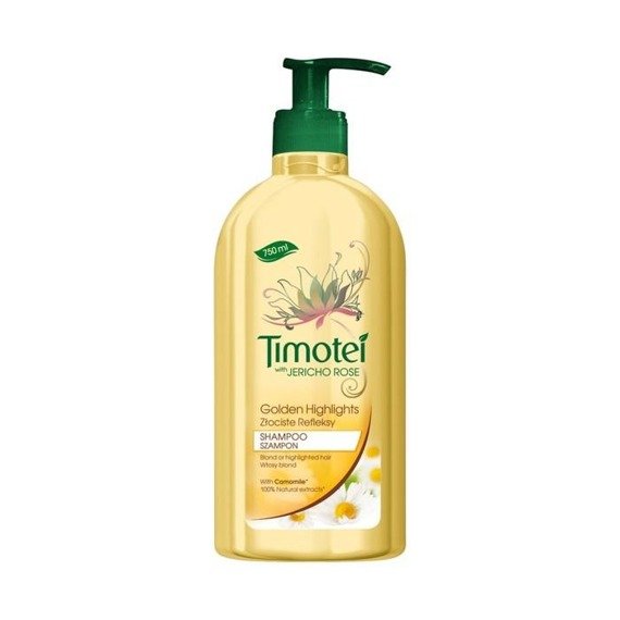 Timotei with Jericho Rose's golden reflections Shampoo 750ml