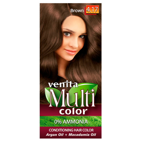 VENITA HAIR DYE AMMONIA-FREE 4.17 BROWN