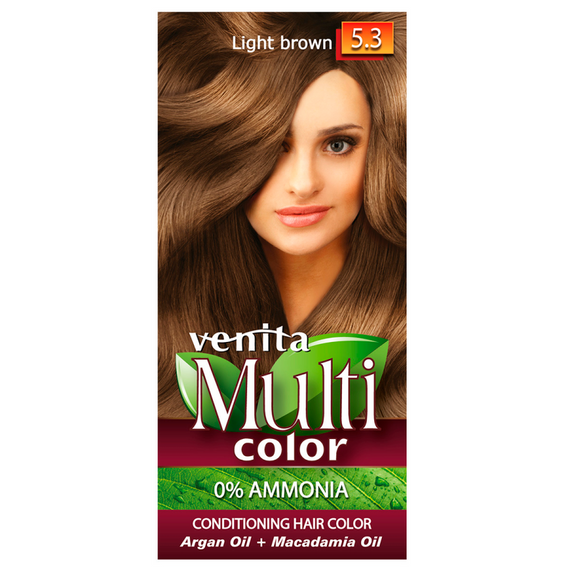 VENITA HAIR DYE AMMONIA-FREE 5.3 LIGHT BROWN