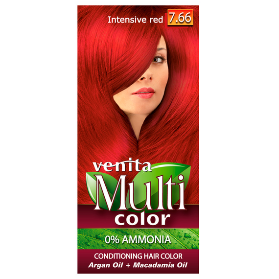 VENITA HAIR DYE AMMONIA-FREE 7.66 INTENSIVE RED